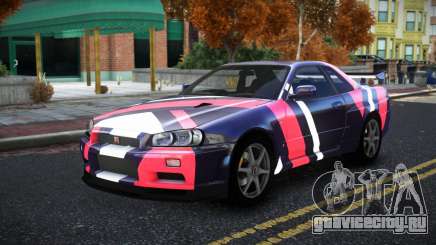 Nissan Skyline R34 Bridy S9 для GTA 4
