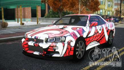 Nissan Skyline R34 Bridy S10 для GTA 4