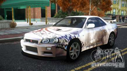 Nissan Skyline R34 Bridy S3 для GTA 4