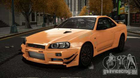 Nissan Skyline R34 Qomafon для GTA 4