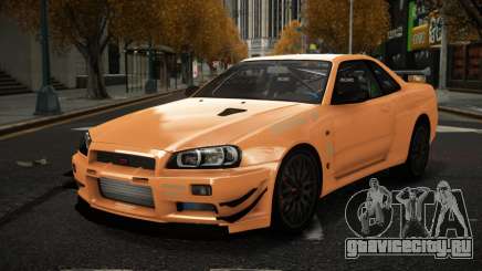 Nissan Skyline R34 Qomafon для GTA 4