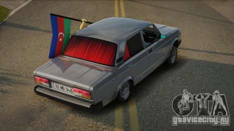 VAZ 2107 Avtosh Azerbaijan Flag для GTA San Andreas