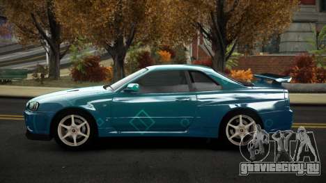 Nissan Skyline R34 Nalyntiny S6 для GTA 4