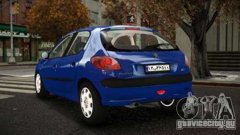 Peugeot 206 Hazopoj для GTA 4