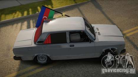 VAZ 2107 Avtosh Azerbaijan Flag для GTA San Andreas