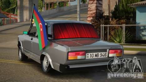 VAZ 2107 Avtosh Azerbaijan Flag для GTA San Andreas