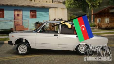 VAZ 2107 Avtosh Azerbaijan Flag для GTA San Andreas