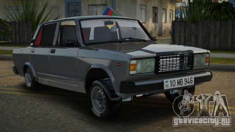 VAZ 2107 Avtosh Azerbaijan Flag для GTA San Andreas