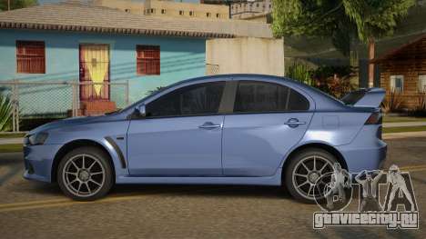 Mitsubishi Lancer Evolution X V1.1 для GTA San Andreas