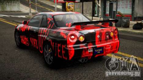 Nissan Skyline R34 Erxah S8 для GTA 4