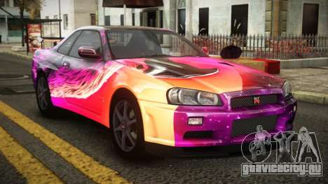 Nissan Skyline R34 Erxah S9 для GTA 4