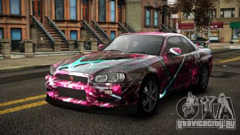 Nissan Skyline R34 Erxah S6 для GTA 4
