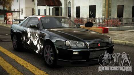 Nissan Skyline R34 Erxah S4 для GTA 4