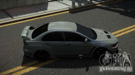 Mitsubishi Lancer Evolution X Deixe для GTA 4