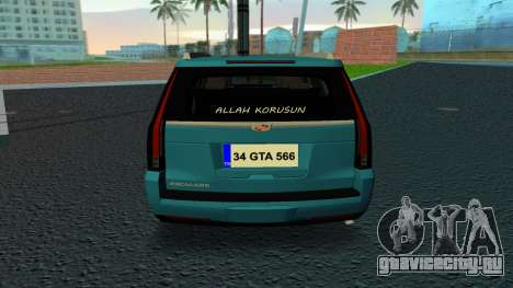 Cadillac Escalade 2019 для GTA Vice City