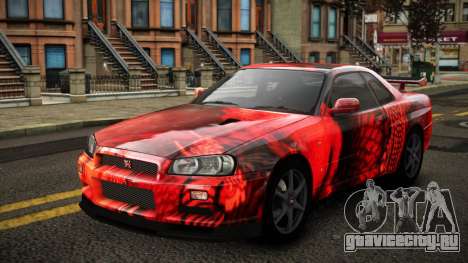 Nissan Skyline R34 Erxah S1 для GTA 4
