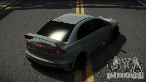 Mitsubishi Lancer Evolution X Deixe для GTA 4