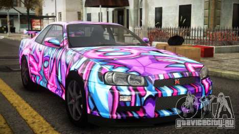 Nissan Skyline R34 Erxah S14 для GTA 4