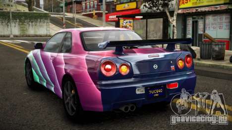 Nissan Skyline R34 Erxah S10 для GTA 4
