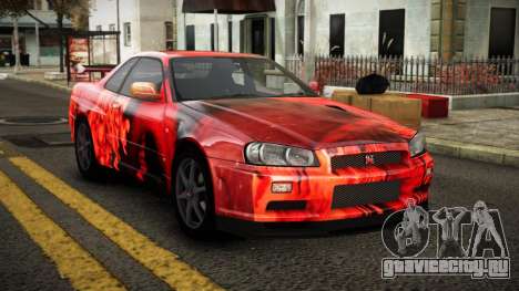 Nissan Skyline R34 Erxah S1 для GTA 4