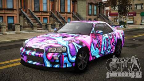 Nissan Skyline R34 Erxah S14 для GTA 4