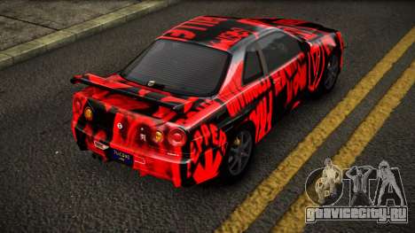 Nissan Skyline R34 Erxah S8 для GTA 4