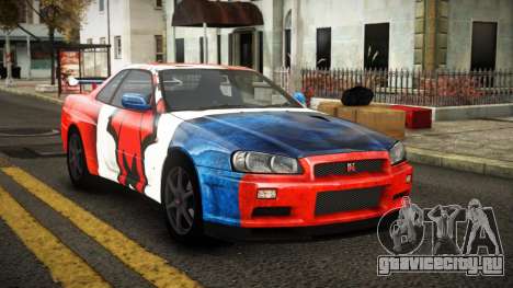 Nissan Skyline R34 Erxah S12 для GTA 4