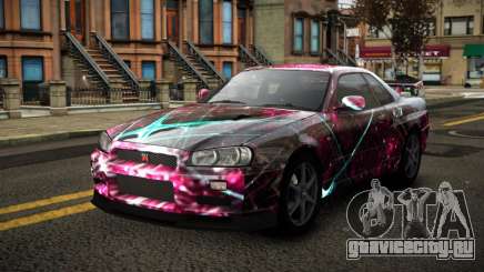 Nissan Skyline R34 Erxah S6 для GTA 4