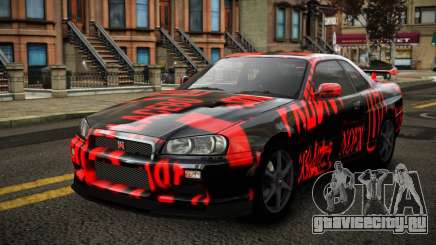 Nissan Skyline R34 Erxah S8 для GTA 4