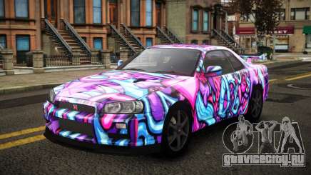 Nissan Skyline R34 Erxah S14 для GTA 4