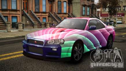 Nissan Skyline R34 Erxah S10 для GTA 4