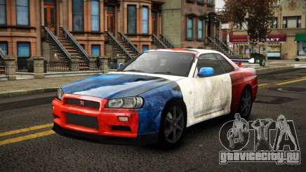 Nissan Skyline R34 Erxah S12 для GTA 4