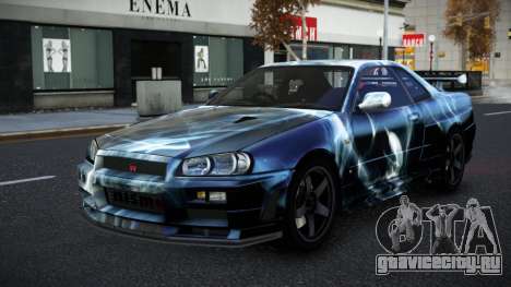 Nissan Skyline R34 Selyn S7 для GTA 4