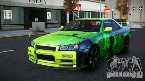 Nissan Skyline R34 Selyn S8 для GTA 4