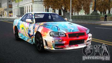 Nissan Skyline R34 Selyn S9 для GTA 4