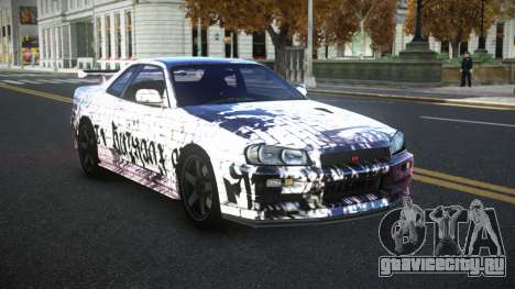 Nissan Skyline R34 Selyn S2 для GTA 4