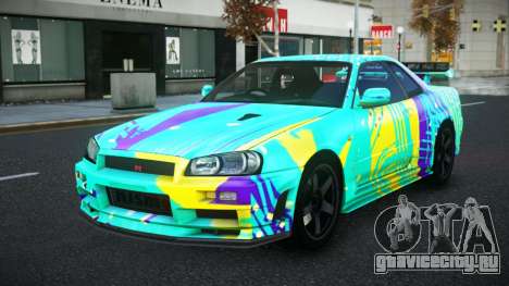 Nissan Skyline R34 Selyn S6 для GTA 4