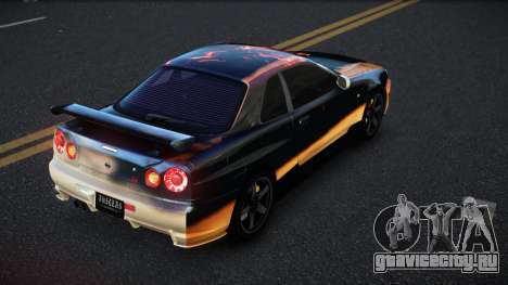 Nissan Skyline R34 Selyn S3 для GTA 4