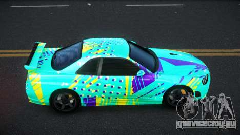 Nissan Skyline R34 Selyn S6 для GTA 4