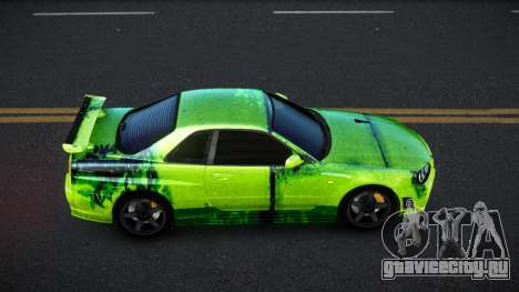 Nissan Skyline R34 Selyn S8 для GTA 4