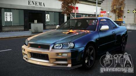 Nissan Skyline R34 Selyn S3 для GTA 4