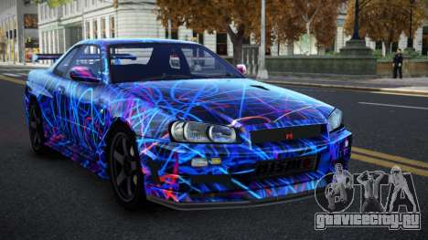 Nissan Skyline R34 Selyn S5 для GTA 4