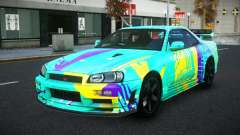 Nissan Skyline R34 Selyn S6 для GTA 4