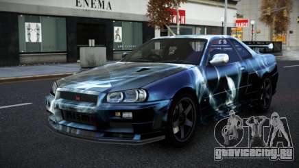 Nissan Skyline R34 Selyn S7 для GTA 4