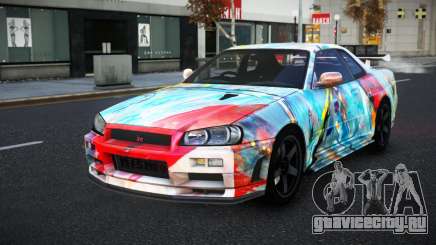 Nissan Skyline R34 Selyn S9 для GTA 4