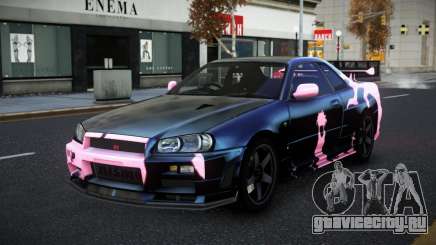 Nissan Skyline R34 Selyn S13 для GTA 4