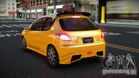 Peugeot 206 Yonubuq для GTA 4