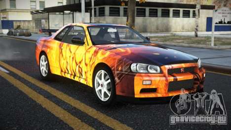 Nissan Skyline R34 Ganleen S14 для GTA 4