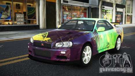 Nissan Skyline R34 Ganleen S7 для GTA 4