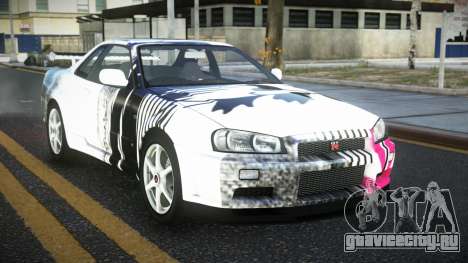 Nissan Skyline R34 Ganleen S10 для GTA 4